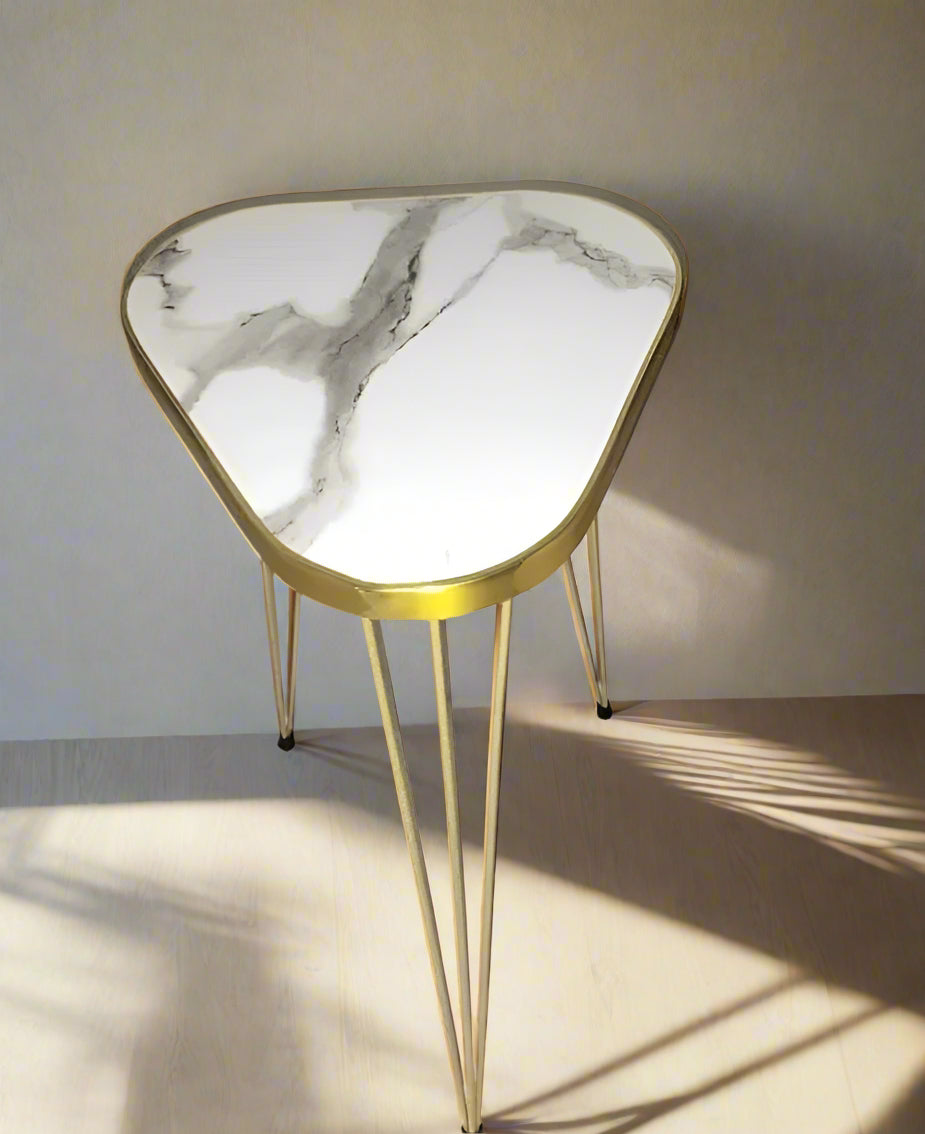 Modern High-Gloss Nesting Coffee Tables – Set of 3 (Five Unique Shapes) | Treasure's Decor